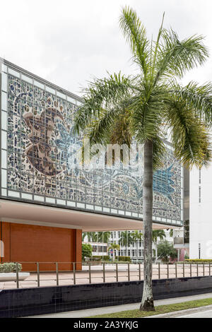 The annex (aka the jewel box) to the Bacardi Building, the former headquarters of Bacardi USA, located behind the main tower ,on Biscayne Boulevard in Miami, Florida, USA Stock Photo