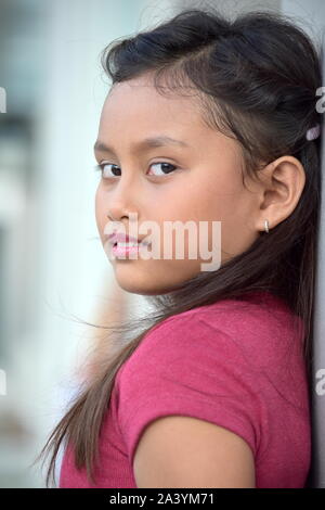 Young Diverse Girl Portrait Stock Photo