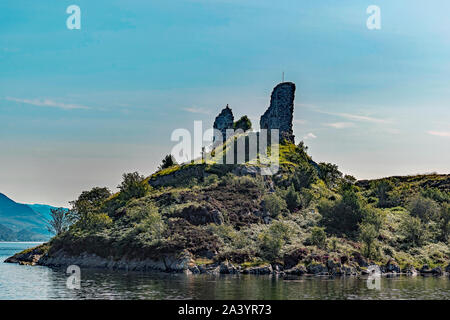 Castle Maol, Kyleakin, Isle of Skye Stock Photo