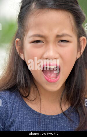 An Upset Teenager Girl Stock Photo