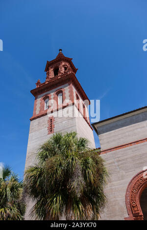 Bell tower at Flagler College in St. Augustine, USA Stock Photo