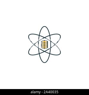 Data Science icon. Outline filled creative elemet from big data icons collection. Premium data science icon for ui, ux, apps, software and Stock Vector