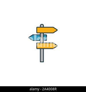 Ambiguity icon. Outline filled creative elemet from big data icons collection. Premium ambiguity icon for ui, ux, apps, software and infographics Stock Vector