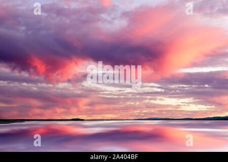 Dramatic Sunset in South Bay Stock Photo