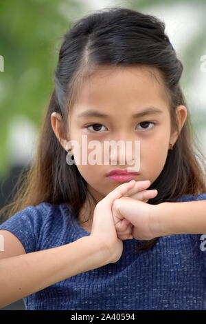 An Upset Girl Youth Stock Photo