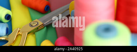 Workplace of creative tailor Stock Photo