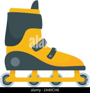 Extreme inline skates icon. Flat illustration of extreme inline skates vector icon for web design Stock Vector