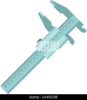 Calipers icon. Flat illustration of calipers vector icon for web design Stock Vector