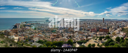 Mediterranean city of Alicante at summer time in Spain Stock Photo