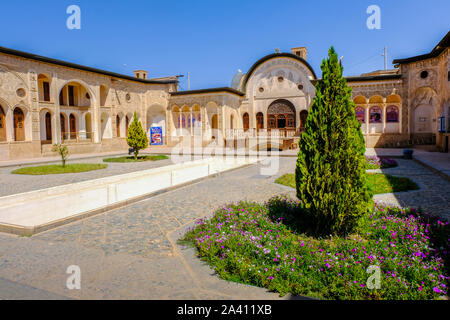 Courtyard in an Historical House. Stock Photo