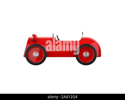 Toy car isolated on a white background,3d rendering Stock Photo