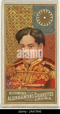 Mikado of Japan, from World's Sovereigns series (N34) for Allen & Ginter Cigarettes.jpg - 2A419HE