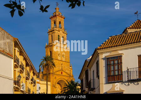 Gothic style Church of Santa María de la Mesa, Utrera. Sevilla province. Southern Andalusia, Spain. Europe Stock Photo