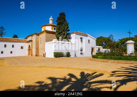 Franciscan monastery of Santa Maria de la Rábida, Palos de la Frontera. Huelva province. Southern Andalusia, Spain. Europe Stock Photo