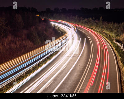 Speed data highway Stock Photo