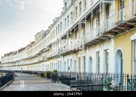 Royal York Crescent, Clifton Bristol. Reputed to be the longest Georgian crescent in Europe. Avon. England. UK. Stock Photo