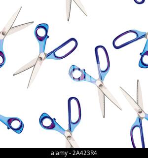 Tailor shop seamless pattern with scissors, iron, pins. Tailor background  design. Vector illustration Stock Vector Image & Art - Alamy