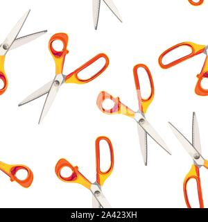Scissor seamless pattern background for dress texture or decoration. Stock Vector