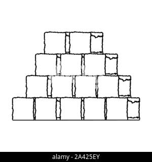 bales of hay stack icon Stock Vector