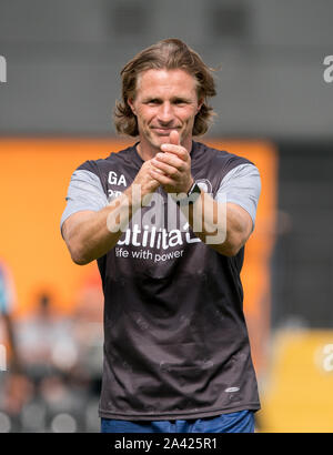 London, UK. 13th July, 2019. GARETH AINSWORTH manager of Wycombe Wanderers, reportedly being linked with Sunderland & Millwall football clubs. Credit: PRiME Media Images/Alamy Live News Stock Photo