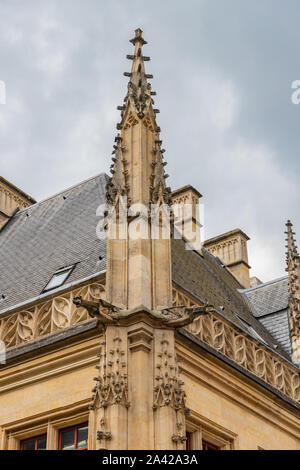 Details of 4th century Cathedral of Nôtre-dame de Rouen in Rouen, Normandy, France Stock Photo