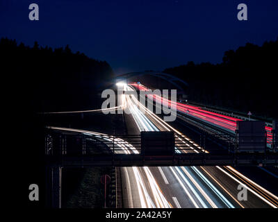Data Highway Traffic Lights Stock Photo