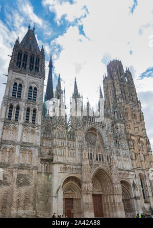 4th century Cathedral of Notre-dame de Rouen in Rouen, Normandy, France Stock Photo