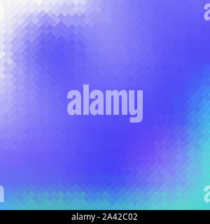 Colorful Background. Rumpled Square Pattern. Blue Green Texture. Abstract Mosaic Modern Design. Origami Style Stock Vector
