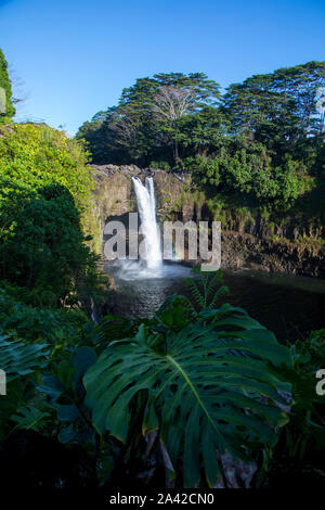 Rainbow Falls, Hilo, Big Island of Hawaii, Hawaii Stock Photo