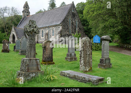 Balquhidder old parish church final resting place of Rob Roy MacGregor Stirling Stirlingshire Scotland Stock Photo