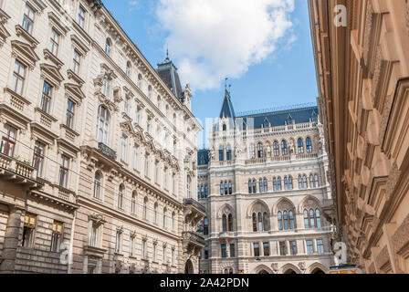 Old building facade in Vienna Austria Stock Photo