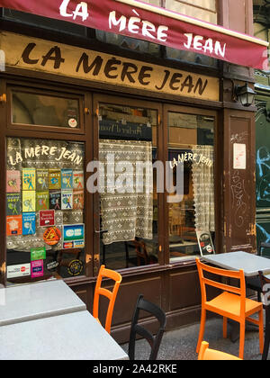La Mere Jean bouchon, Lyons specialities restaurant, Lyon, France Stock Photo