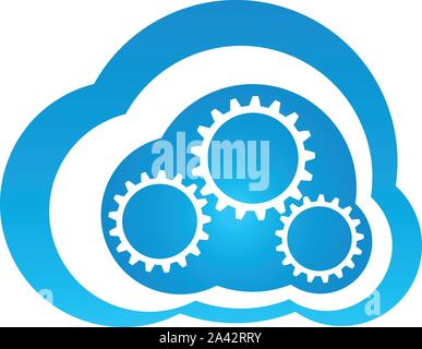 Cloud, Apps, Programs, Logo Stock Vector