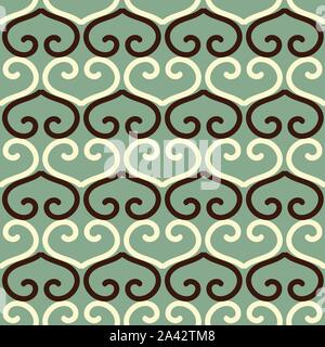 seamless vector abstract pattern with heart shaped ornament Stock Vector