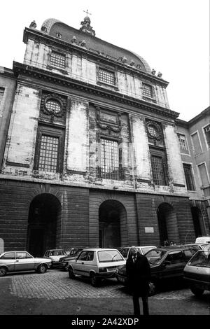 Archives 90ies: Hotel-Dieu Hospital, Lyon, France Stock Photo