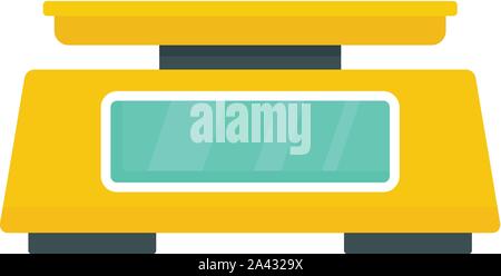 Lab scales icon. Flat illustration of lab scales vector icon for web design Stock Vector