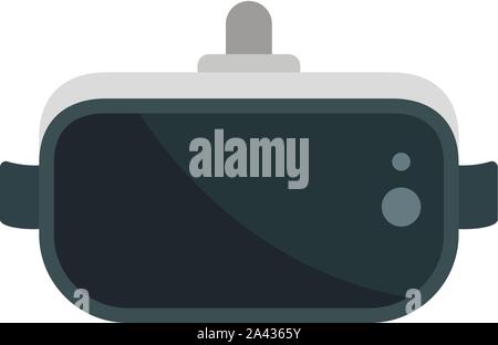 Virtual reality goggles icon. Flat illustration of virtual reality goggles vector icon for web design Stock Vector