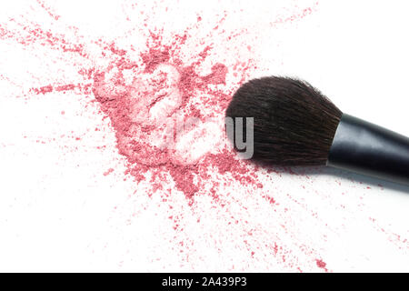 eye shadow on white background Stock Photo