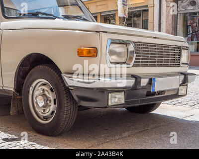 Old Wartburg vintage car from the former GDR Stock Photo