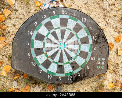 Target for playing darts. Leisure. Sport. Stock Photo