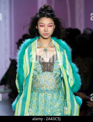 Yoon Young Bae walks the runway during the Victoria's Secret Fashion