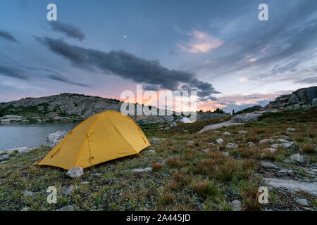 Evening on Wind River High Route, Wyoming, USA Stock Photo