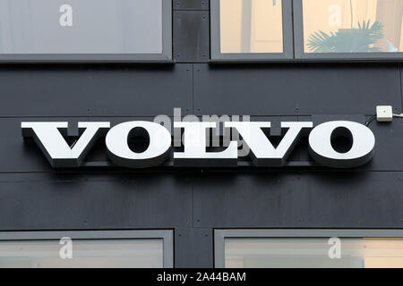 Gothenburg, Sweden. 7th Oct, 2019. Swedish multinational manufacturing company headquartered in Gothenburg VOLVO logo seen in Lindholmen Science Park. Credit: Karol Serewis/SOPA Images/ZUMA Wire/Alamy Live News Stock Photo