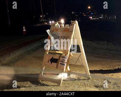 Slymar, California, USA. 11th Oct, 2019. Command Post Sign Credit: Amy Katz/ZUMA Wire/Alamy Live News Stock Photo