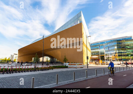 Oodi library. Oodi is Helsinki new Central Library. Finland Stock Photo
