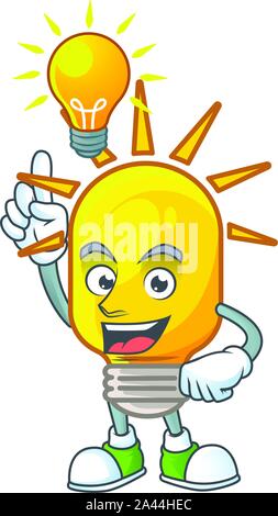Have an idea lamp icon cartoon on white background. Stock Vector