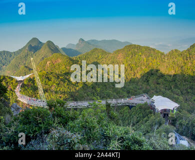 View of Langkawi Skybridge from top, langkawi, malaysia Stock Photo