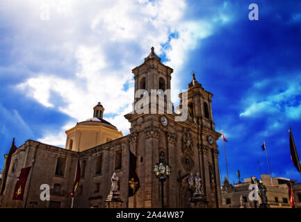 The Gharghur Parish Church in Malta Stock Photo