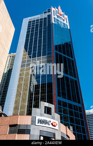 Sydney, Australia - Mar 26, 2016: HSBC tower building on George street. HSBC is the world's fifth largest bank by total assets and one of the leading Stock Photo