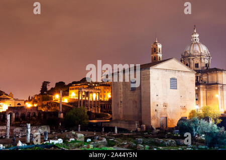 Curia Julia historical landmark in Rome, Italy. Stock Photo